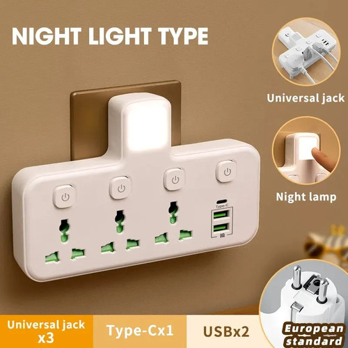 Universal power strip with - strip, usb