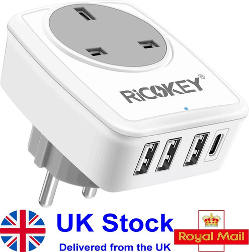 Travel adapter eu europe - adapter, uk